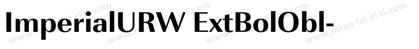 ImperialURW ExtBolObl字体转换
